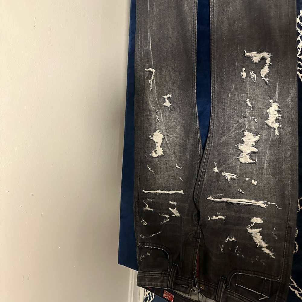 Cult of Individuality Charcoal Distressed Skinny Jeans